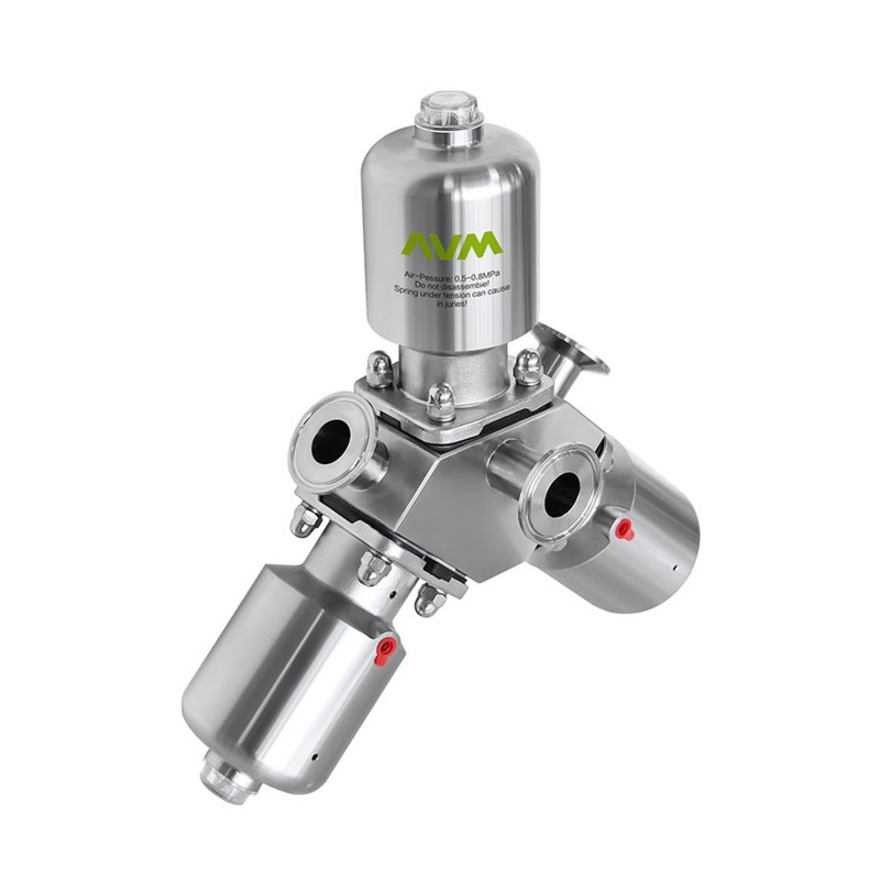 Vanne à membrane multiport combinée